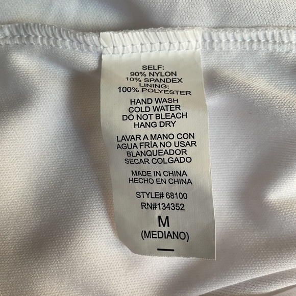 White Lace Scallop Hem Dress - Picture 9 of 10